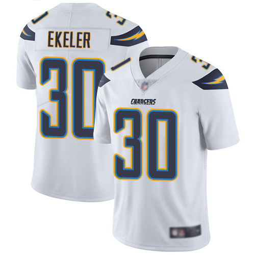 Personalized Chargers #30 Austin Ekeler White Youth Stitched Football Untouchable Limited Jersey