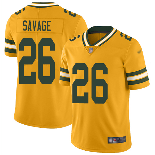 Personalized Packers #26 Darnell Savage Yellow Men’s Stitched Football Limited Rush Jersey