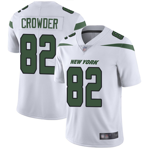 Personalized Jets #82 Jamison Crowder White Men’s Stitched Football Untouchable Limited Jersey