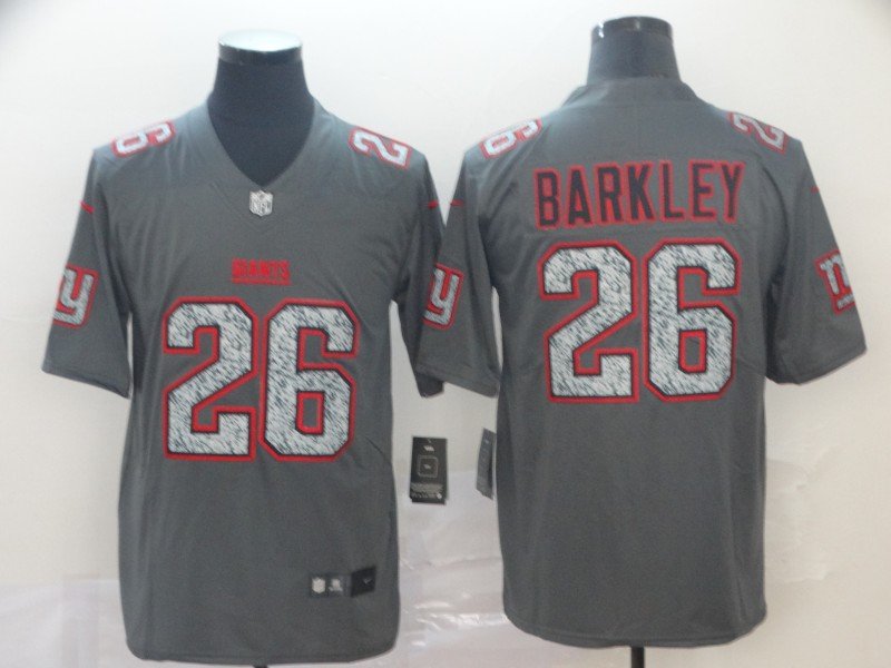 Personalized Giants 26 Saquon Barkley Gray Camo Untouchable Limited Jersey