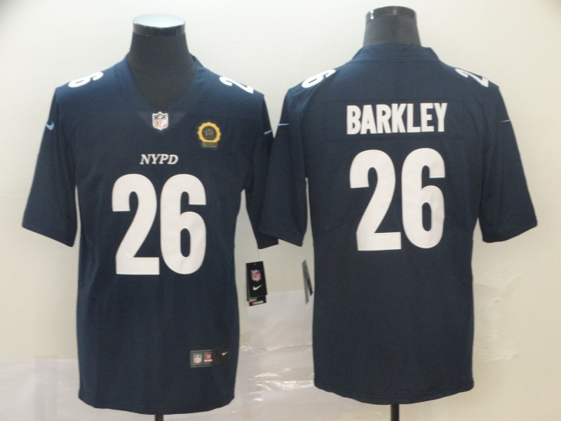 Personalized Giants 26 Saquon Barkley Navy City Edition Untouchable Limited Jersey