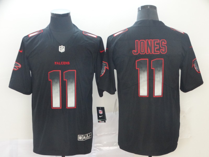 Personalized Falcons 11 Julio Jones Black Arch Smoke Untouchable Limited Jersey
