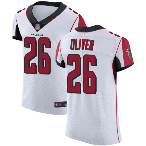 Personalized Falcons #26 Isaiah Oliver White Men’s Stitched Football Untouchable Elite Jersey
