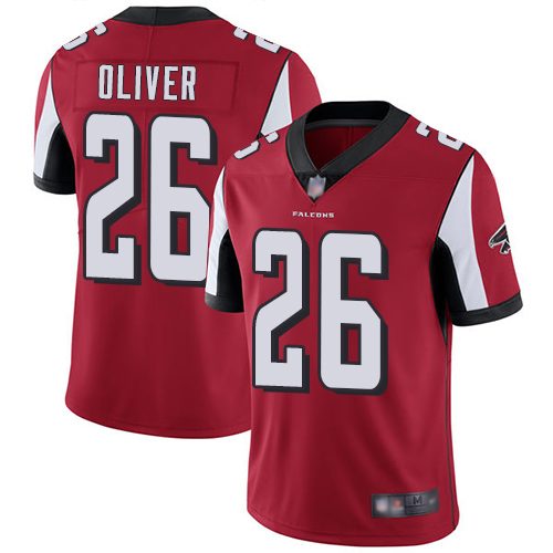 Personalized Falcons #26 Isaiah Oliver Red Team Color Men’s Stitched Football Untouchable Limited Jersey
