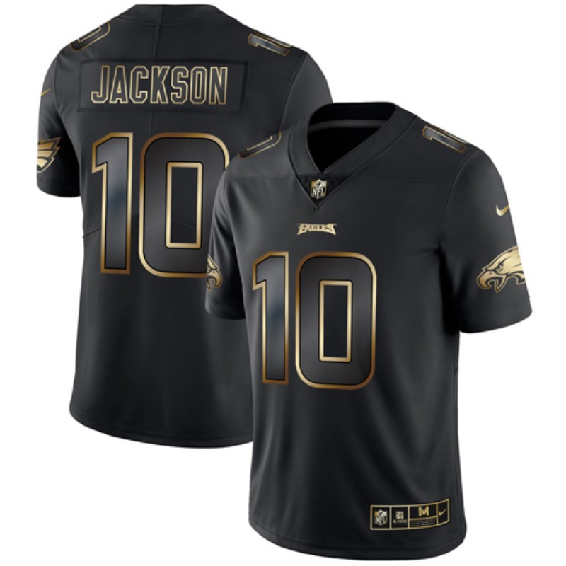 Personalized Eagles 10 DeSean Jackson Black Gold Untouchable Limited Jersey