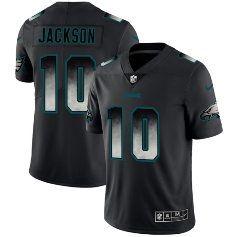 Personalized Eagles 10 DeSean Jackson Black Arch Smoke Untouchable Limited Jersey