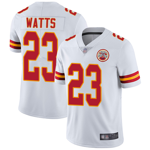 Personalized Chiefs #23 Armani Watts White Men’s Stitched Football Untouchable Limited Jersey