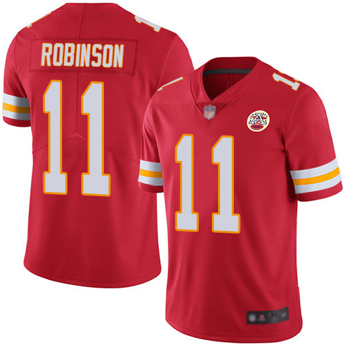 Personalized Chiefs #11 Demarcus Robinson Red Team Color Men’s Stitched Football Untouchable Limited Jersey