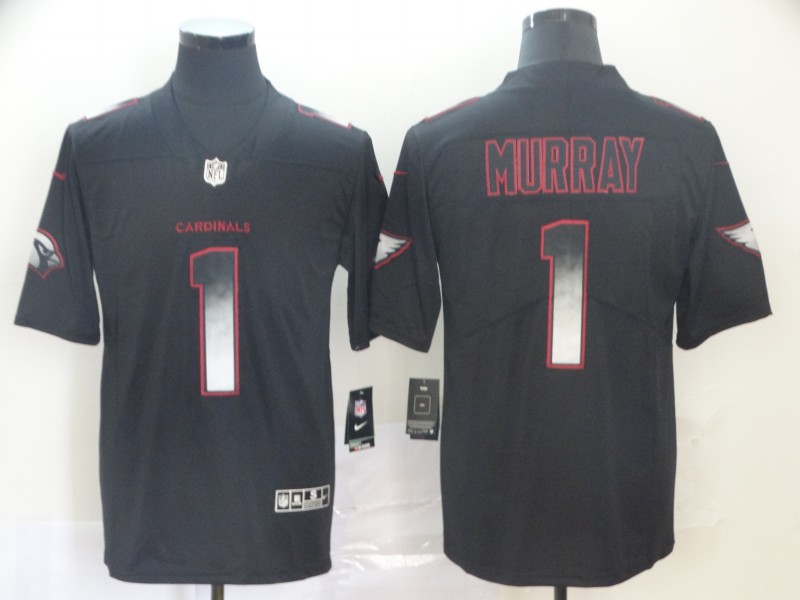 Personalized Cardinals 1 Kyler Murray Black Arch Smoke Untouchable Limited Jersey