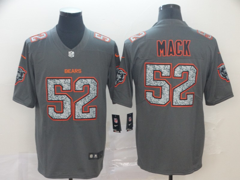 Personalized Bears 52 Khalil Mack Gray Camo Untouchable Limited Jersey