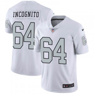 Personalized Men Oakland Raiders #64 Richie Incognito Limited Rush Jersey