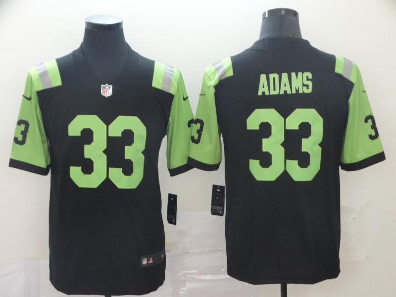 Personalized Jets 33 Jamal Adams Black City Edition Untouchable Limited Jersey