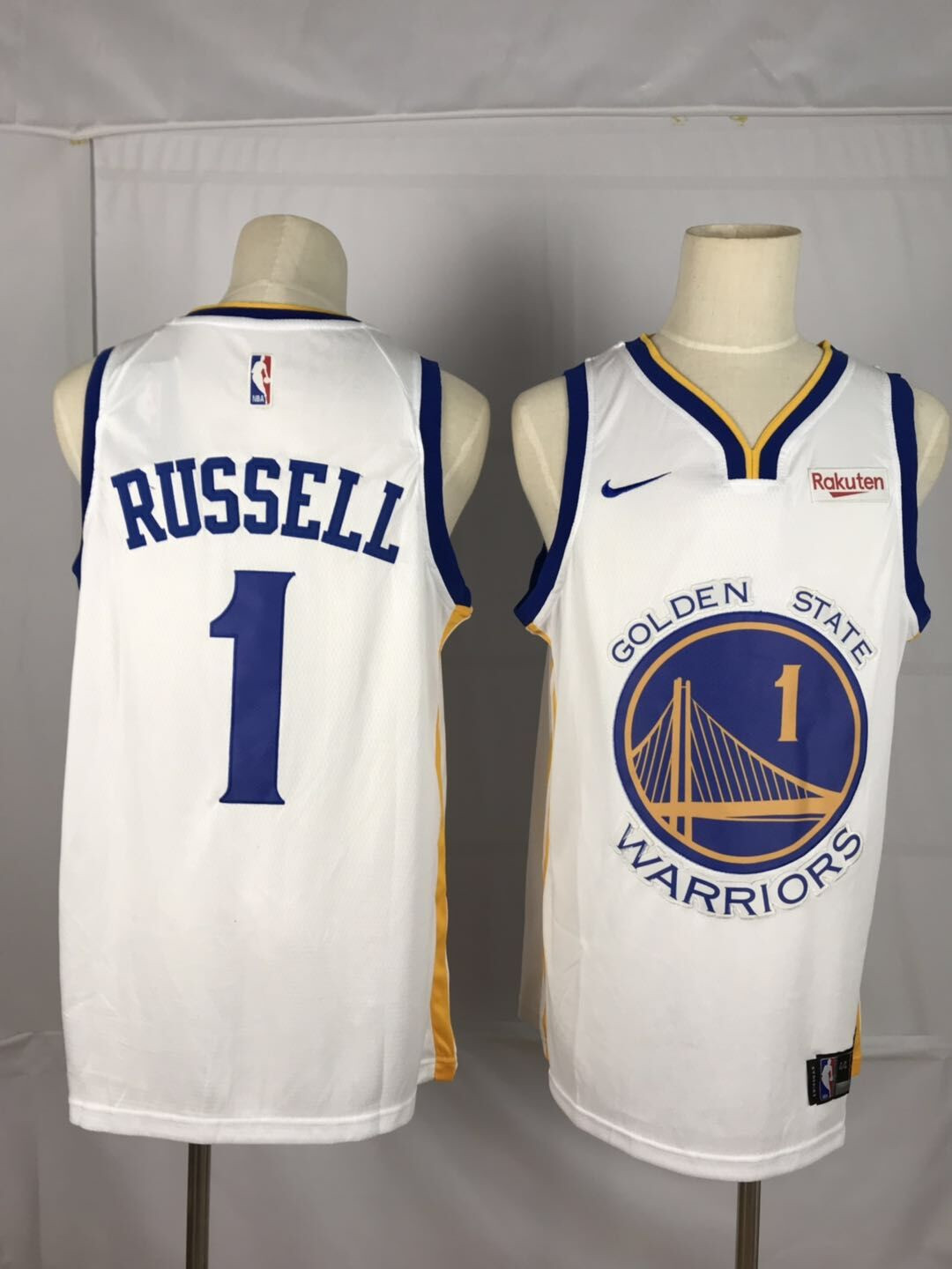 Personalized Warriors 1 D’angelo Russell White City Edition Swingman Jersey