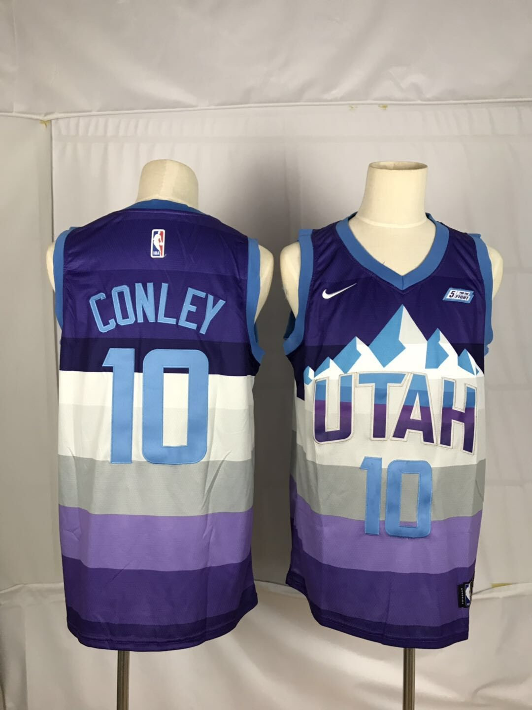 Personalized Jazz 10 Mike Conley Purple City Edition Swingman Jersey