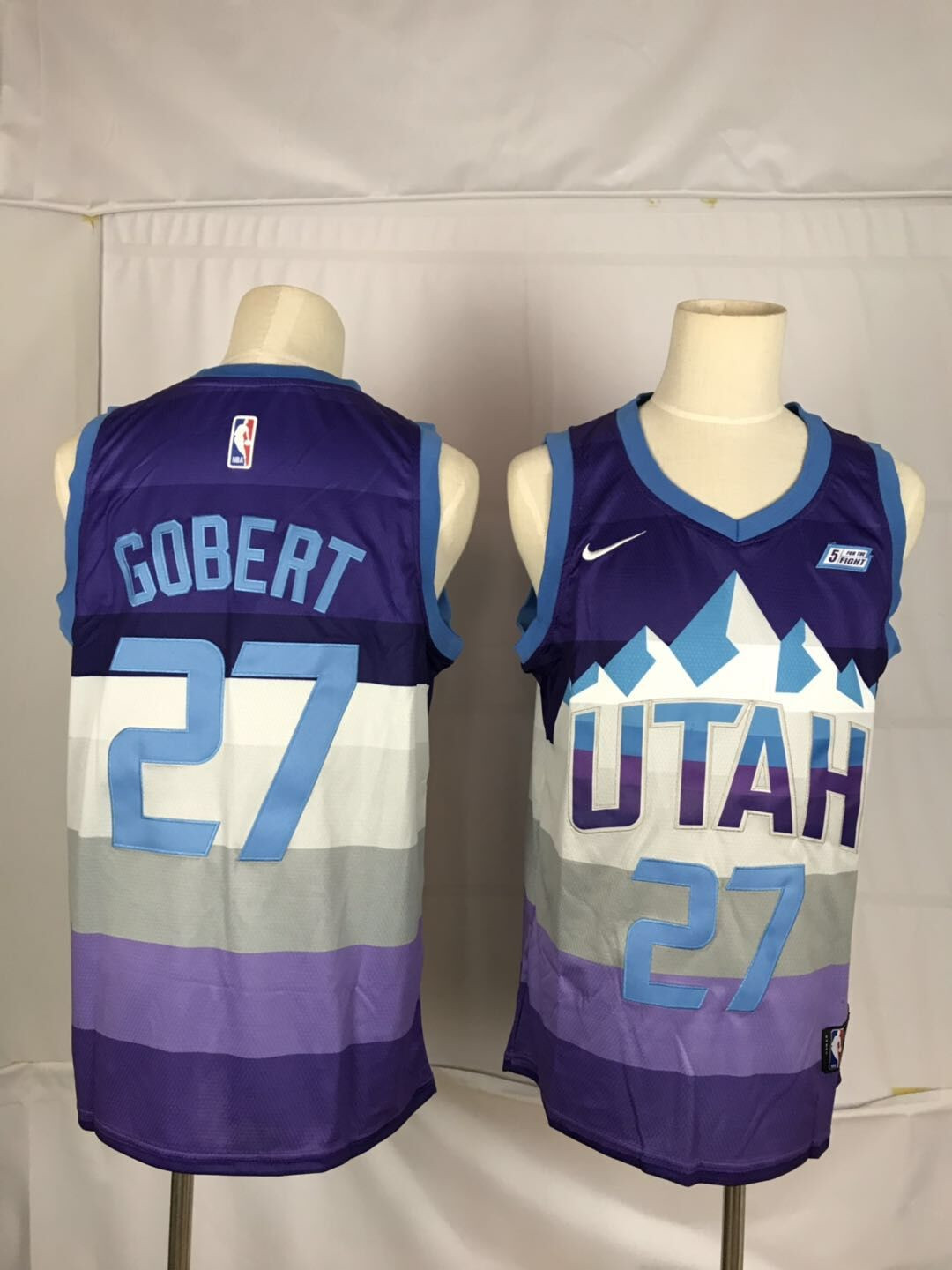 Personalized Jazz 27 Rudy Gobert Purple City Edition Swingman Jersey