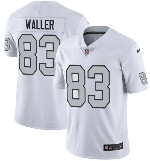 Personalized Oakland Raiders #83 Darren Waller White Rush Limited Jersey