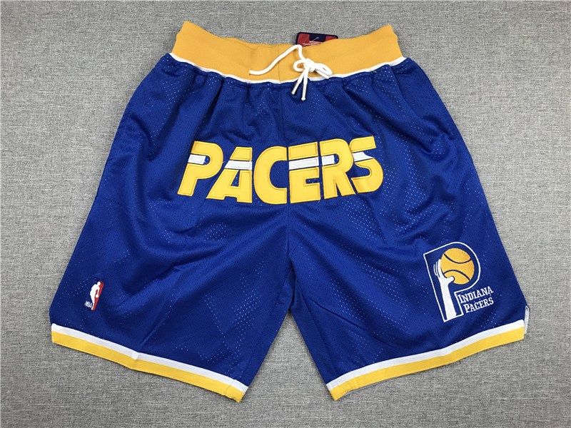 Personalized Pacers Blue Pockets Swingman Shorts