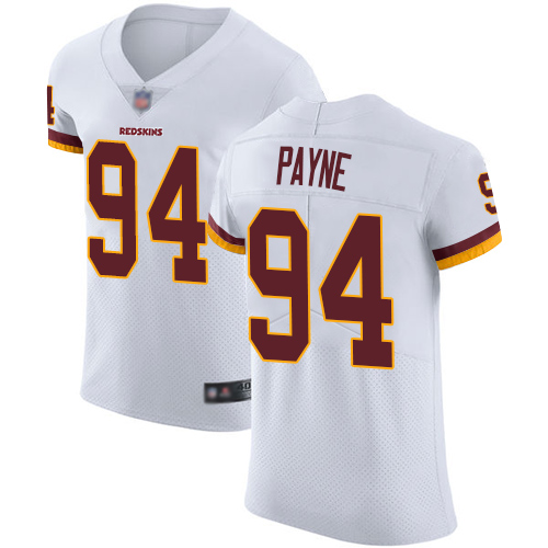 Personalized Redskins #94 Da’Ron Payne White Men’s Stitched Football Untouchable Elite Jersey