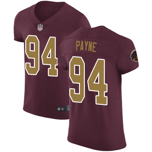 Personalized Redskins #94 Da’Ron Payne Burgundy Red Alternate Men’s Stitched Football Untouchable Elite Jersey