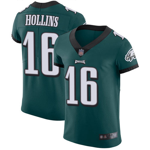 Personalized Eagles #16 Mack Hollins Midnight Green Team Color Men’s Stitched Football Untouchable Elite Jersey