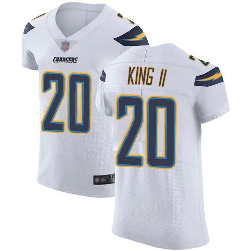Personalized Chargers #20 Desmond King II White Men’s Stitched Football Untouchable Elite Jersey