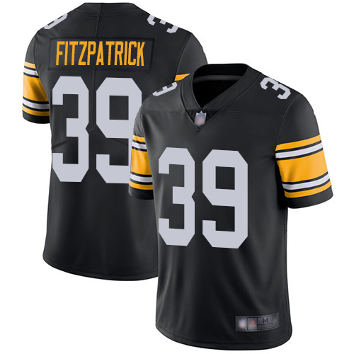 Personalized Steelers #39 Minkah Fitzpatrick Black Alternate Youth Stitched Football Untouchable Limited Jersey