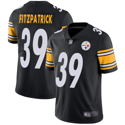 Personalized Steelers #39 Minkah Fitzpatrick Black Team Color Youth Stitched Football Untouchable Limited Jersey