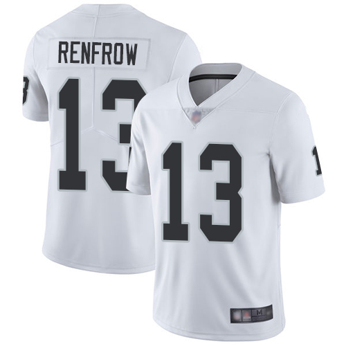 Personalized Raiders #13 Hunter Renfrow White Youth Stitched Football Untouchable Limited Jersey