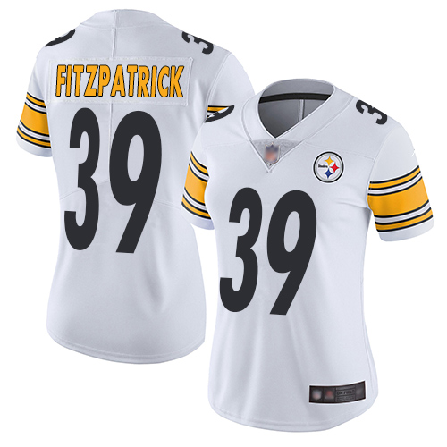 Personalized Steelers #39 Minkah Fitzpatrick White Women’s Stitched Football Untouchable Limited Jersey