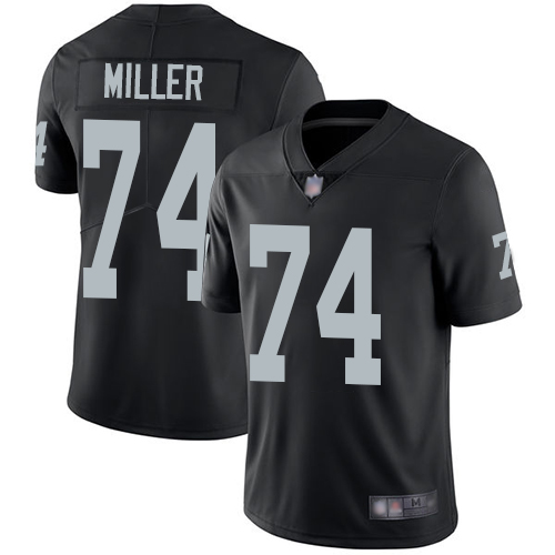 Personalized Raiders #74 Kolton Miller Black Team Color Men’s Stitched Football Untouchable Limited Jersey