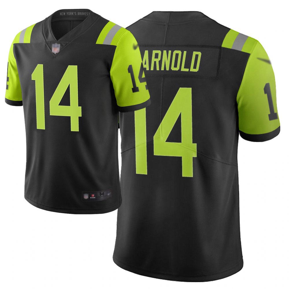 Personalized Jets #14 Sam Darnold Black Men’s Stitched Football Limited City Edition Jersey