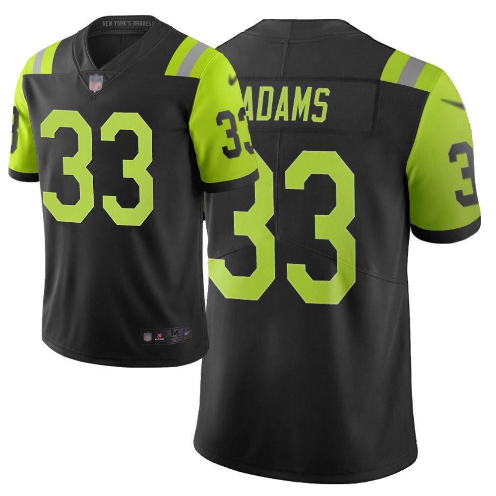 Personalized Jets #33 Jamal Adams Black Men’s Stitched Football Limited City Edition Jersey