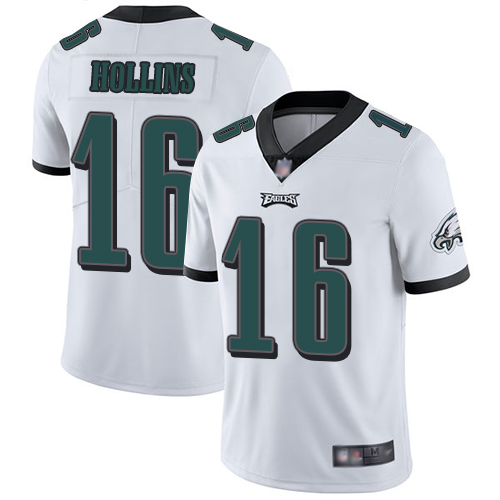 Personalized Eagles #16 Mack Hollins White Men’s Stitched Football Untouchable Limited Jersey