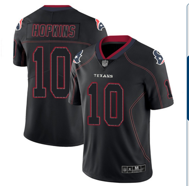 Personalized Texans 10 DeAndre Hopkins Black Shadow Legend Limited Jersey