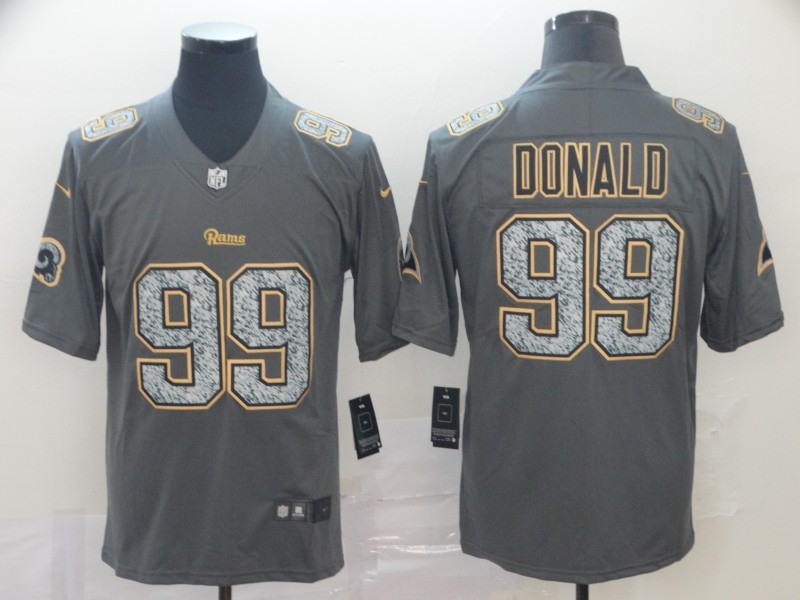 Personalized Rams 99 Aaron Donald Gray Camo Untouchable Limited Jersey
