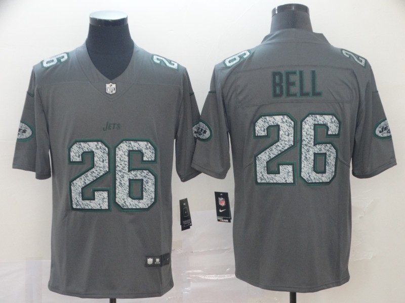 Personalized Jets 26 Le’Veon Bell Gray Camo Untouchable Limited Jersey
