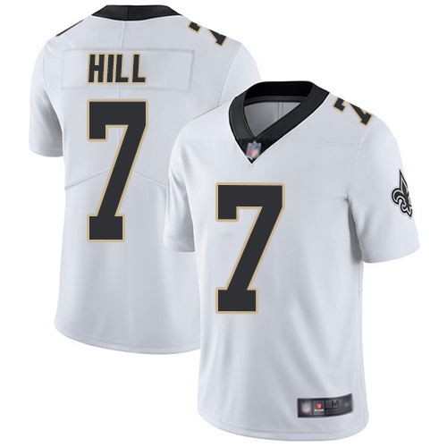 Personalized Saints #7 Taysom Hill White Youth Stitched Football Untouchable Limited Jersey