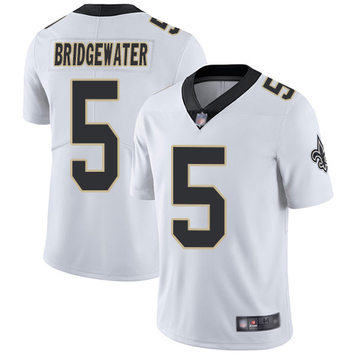 Personalized Saints #5 Teddy Bridgewater White Youth Stitched Football Untouchable Limited Jersey