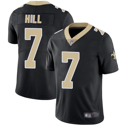 Personalized Saints #7 Taysom Hill Black Team Color Youth Stitched Football Untouchable Limited Jersey