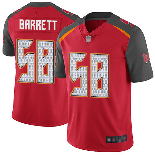 Personalized Buccaneers #58 Shaquil Barrett Red Team Color Youth Stitched Football Untouchable Limited Jersey