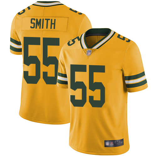 Personalized Packers #55 Za’Darius Smith Yellow Men’s Stitched Football Limited Rush Jersey