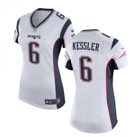 Personalized Women’s Patriots #6 Cody Kessler Navy White Team Football Untouchable Limited Women’s jerseys