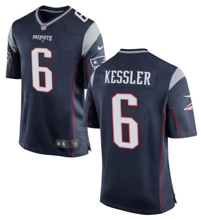 Personalized Men’s Patriots #6 Cody Kessler Navy Blue Team Football Untouchable Limited Jersey