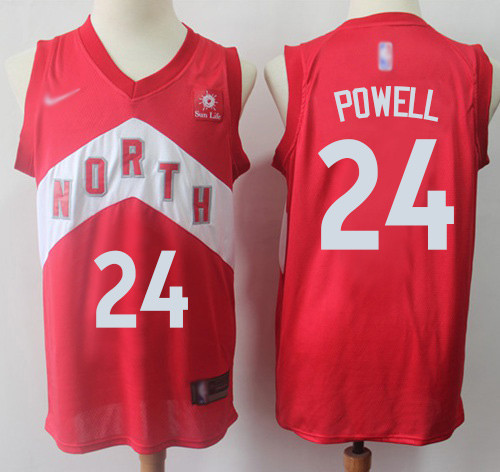 Personalized Raptors #24 Norman Powell Red Basketball Swingman Earned Edition Jersey