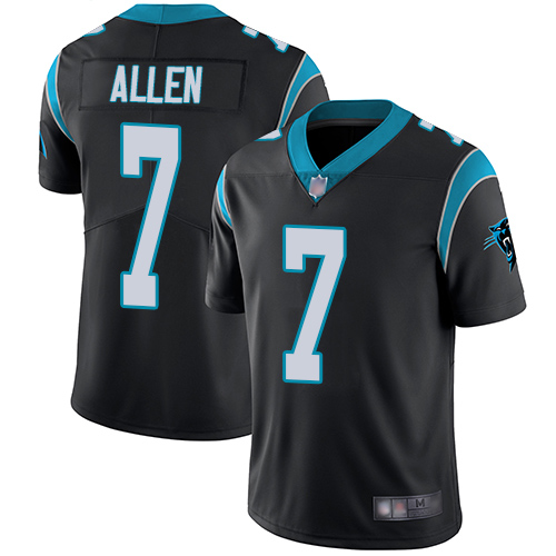 Personalized Panthers #7 Kyle Allen Black Team Color Youth Stitched Football Untouchable Limited Jersey