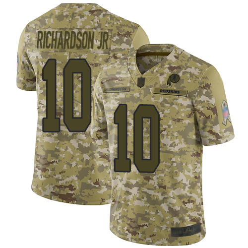 Personalized Redskins #10 Paul Richardson Jr Camo Men’s Stitched Football Limited 2018 Salute To Service Jersey