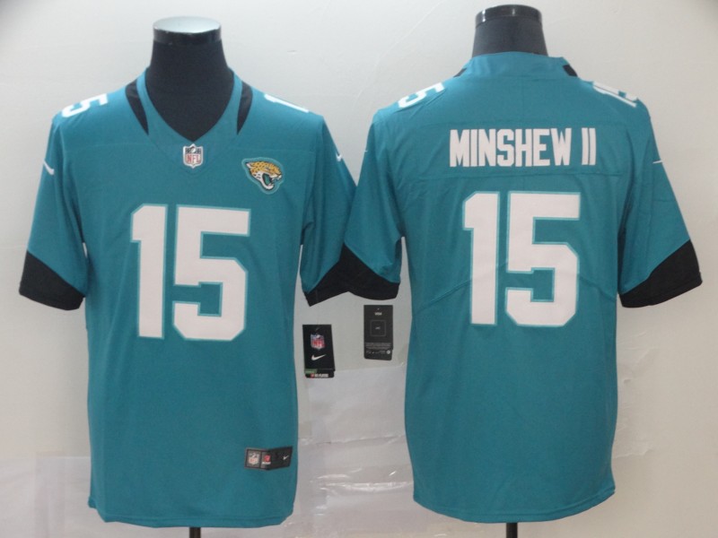 Personalized Jaguars 15 Gardner Minshew II Teal Untouchable Limited Jersey