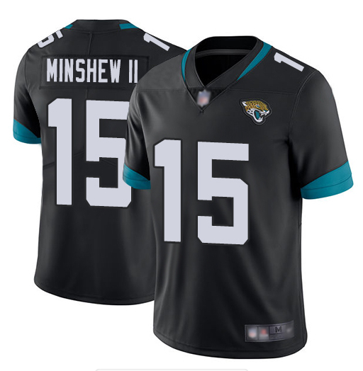 Personalized Jaguars 15 Gardner Minshew II Black Untouchable Limited Jersey