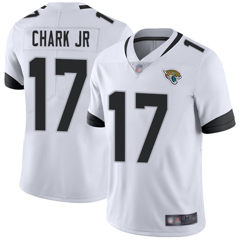 Personalized Jaguars #17 DJ Chark Jr White Men’s Stitched Football Untouchable Limited Jersey
