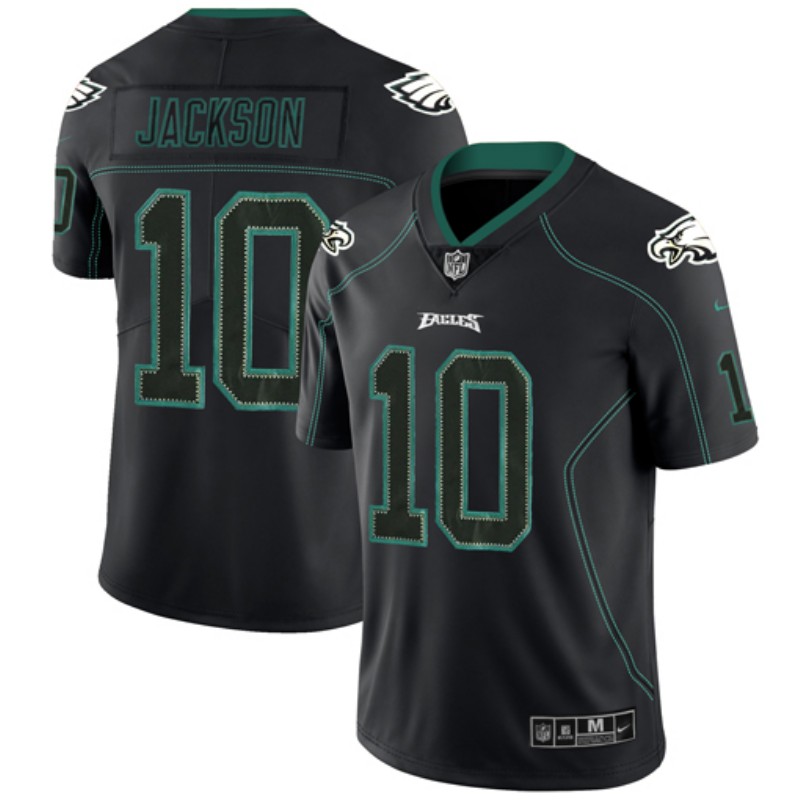 Personalized Eagles 10 DeSean Jackson Black Shadow Legend Limited Jersey